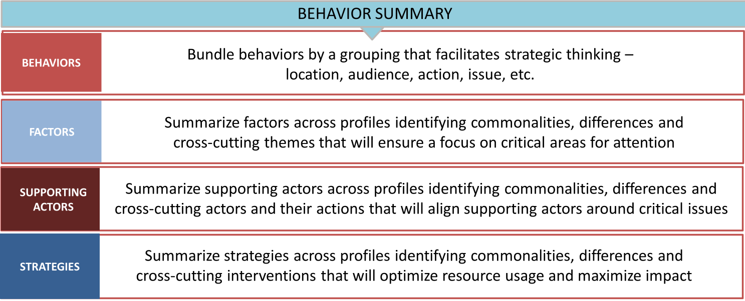 Behavior Summary process